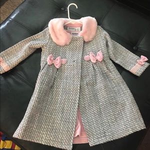 Toddler pea coat and dress 4T